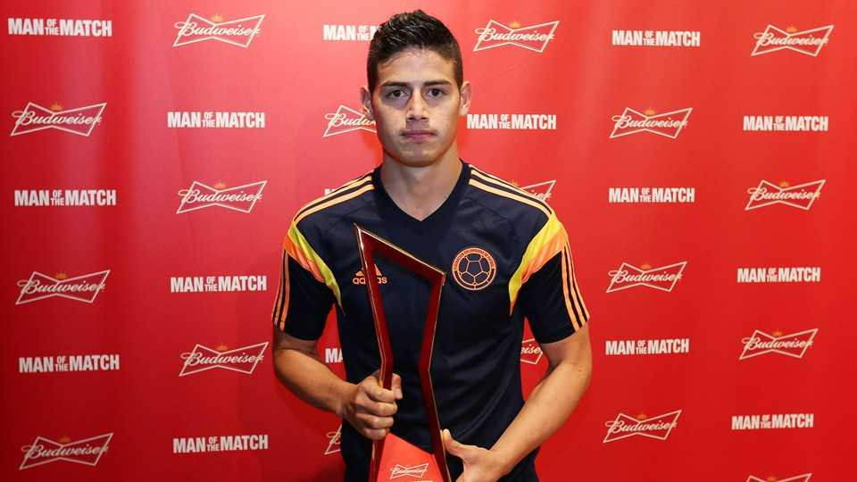 Cầu thủ xuất sắc nhất trận Colombia - Uruguay