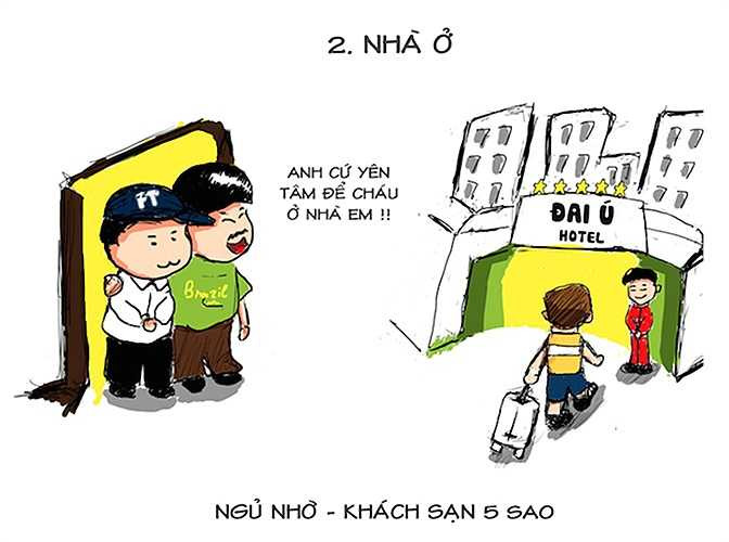Chỗ ở trong những ngày xa nhà, lên thành phố thi cũng là vấn đề lớn đối với nhiều học sinh. Khác với việc được sống sung sướng trong khách sạn của học trò có điều kiện kinh tế, một số bạn phải nhờ cậy đến các xóm trọ giá rẻ, ký túc xá hay tạm trú nhà họ hàng, người thân.