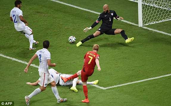 Trực tiếp vòng 1/8 World Cup 2014: Bỉ - Mỹ