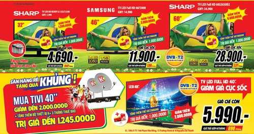 Đợt giám giá cuối cùng lớn nhất mùa Worldcup 2014