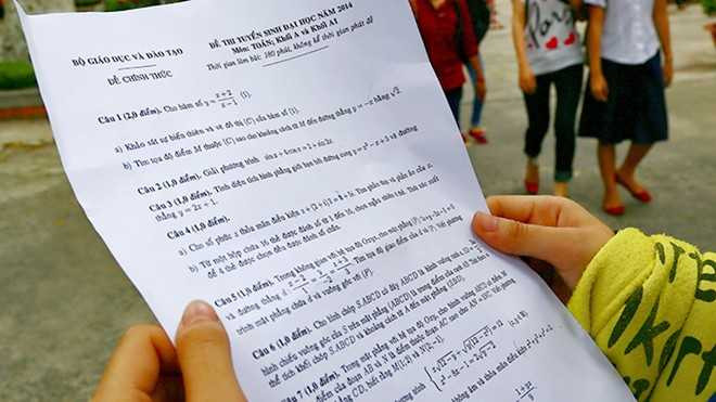  Đề thi đại học môn toán năm 2014. Để có được đề thi đến tay thí sinh phải trải qua rất nhiều công đoạn.