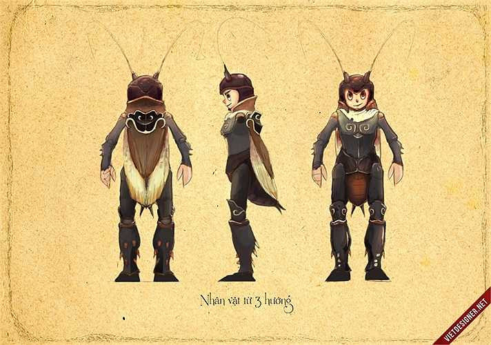 Trong các Concept Art của các bạn học viên, bộ của bạn Mạnh Hải được mệnh danh là bộ 'chi tiết tới từng cm'.