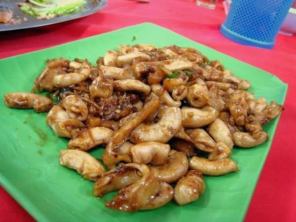  Ống dẫn trứng heo xào