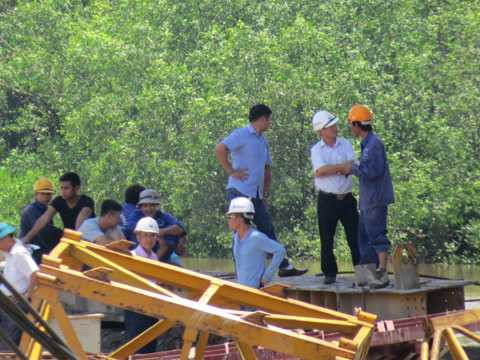 đường ô tô cao tốc Hà Nội - Hải Phòng, quận Dương Kinh, sập cần cẩu, 6 người thương vong