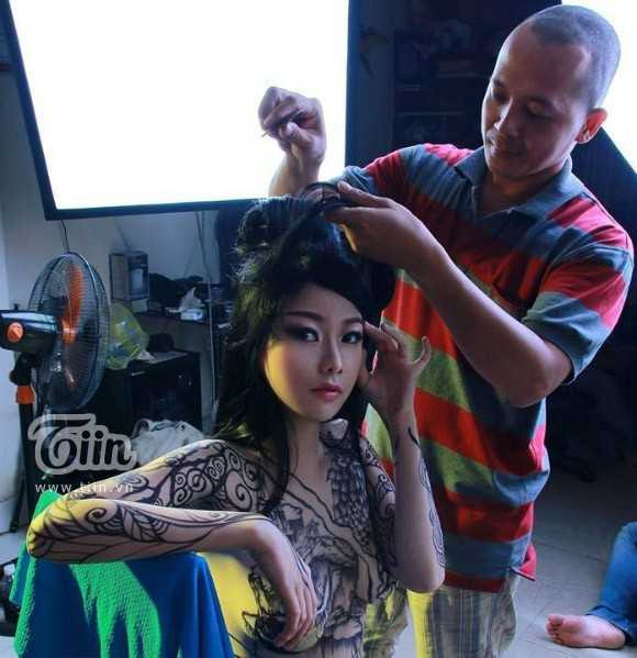Tiết lộ những thị phi nghề người mẫu body painting