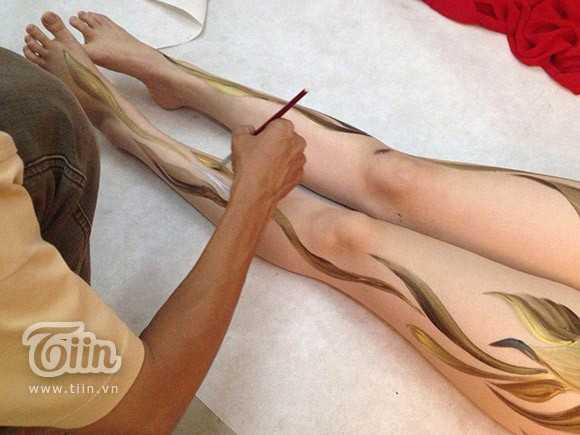 Tiết lộ những thị phi nghề người mẫu body painting