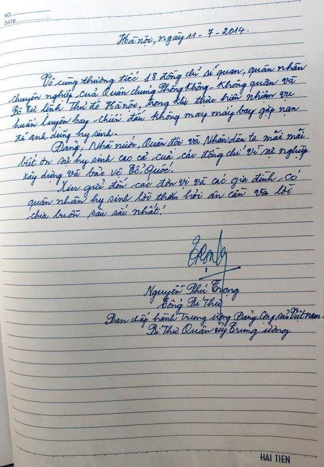 máy bay rơi, lễ tang, 18 chiến sĩ hy sinh, sổ tang, nguyễn quốc thước, phùng quang thanh