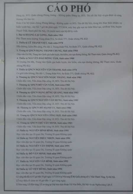 Trực tiếp Lễ viếng và truy điệu 18 chiến sĩ rơi máy bay ở Hòa Lạc