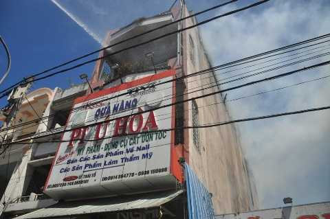 cháy lớn, trung tâm TP, Đà Nẵng, hỏa hoạn, mỹ phẩm, thieu rịu