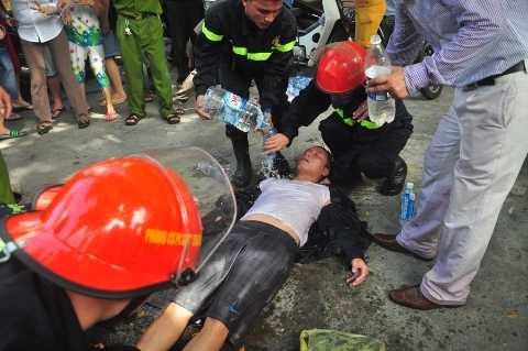 cháy lớn, trung tâm TP, Đà Nẵng, hỏa hoạn, mỹ phẩm, thieu rịu