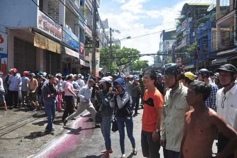 cháy lớn, trung tâm TP, Đà Nẵng, hỏa hoạn, mỹ phẩm, thieu rịu