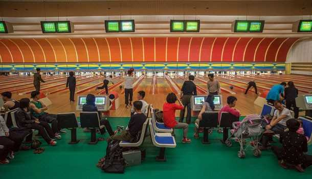 Khu chơi bowling, môn thể thao dành cho người khá giả ở Bình Nhưỡng. Ảnh: worldaffairs.com