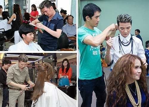 Trước khi bước chân vào con đường ca hát chuyên nghiệp, Đàm Vĩnh Hưng phải nuôi sống bản thân bằng nghề hớt tóc. Tận dụng khả năng vốn có của bản thân, Đàm Vĩnh Hưng thường xuyên giúp đỡ bạn bè đồng nghiệp làm tóc trong khu vực hậu trường.