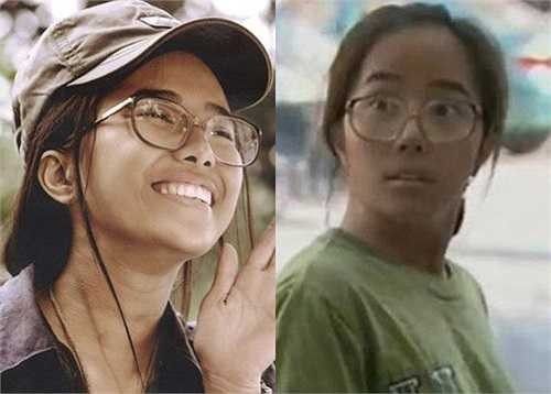 Một người đẹp khác cũng khiến khán giả sửng sốt khi xấu lạ trên màn ảnh chính là Quỳnh Nga. Tham gia bộ phim Lập trình cho trái tim, nữ ca sĩ Hà thành vào vai nhân vật chính Vũ Vũ - cô gái có biệt danh 'cá sấu chúa'. Đúng như nickname của mình, Vũ Vũ sở hữu một làn da đen nhẻm, đôi môi tái nhợt, tóc tai bù rù và phong cách thời trang sến sẩm, quê mùa.