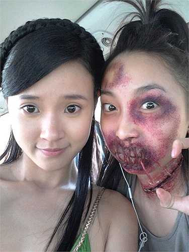 Tạo hình của nhân vật cô gái bị khâu miệng do diễn viên Mai Anh thủ vai trong bộ phim Thiên mệnh anh hùng khiến người xem nổi da gà và bị ám ảnh.