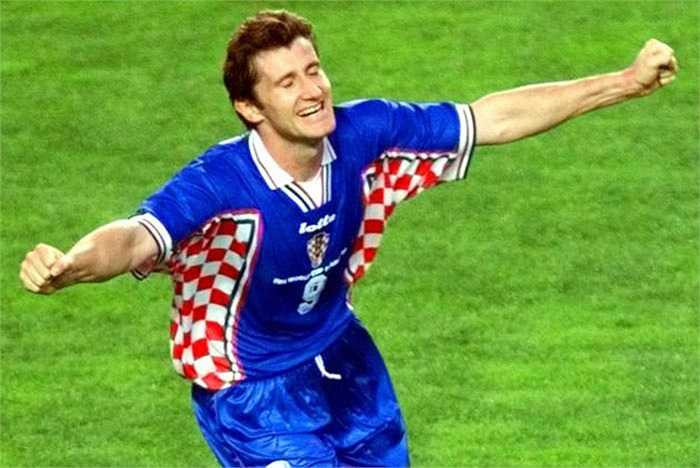Davor Suker có World Cup 1998 đáng nhớ khi giúp Croatia giành HCĐ, đồng thời ẵm Chiếc giày vàng với 6 bàn thắng