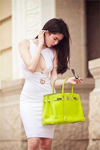 Ngọc Trinh sở hữu nhiều chiếc túi Hermes màu sắc khác nhau, trị giá khoảng 11.000 - 12.000 USD/chiếc (khoảng 230 triệu - 250 triệu đồng đồng/chiếc)