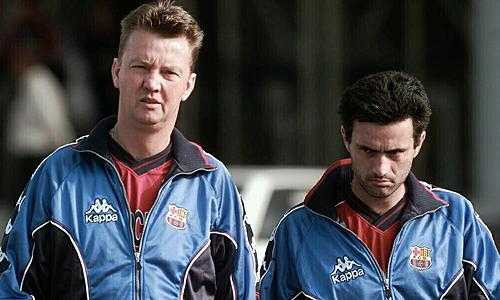 Van Gaal và Mourinho thời còn ở Barcelona