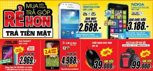 MediaMart:Đơn hàng 299.000đ tặng quà trị giá 1.490.000đ