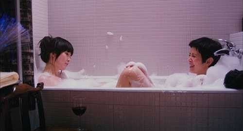 Năm 2010, khi quyết định trở lại phim trường sau 4 năm 'lấy chồng bỏ cuộc chơi', cô trở nên 'hư hỏng', có những cảnh giường chiếu đồng tính với nữ diễn viên hài Ngô Quân Như trong bộ phim All about love.