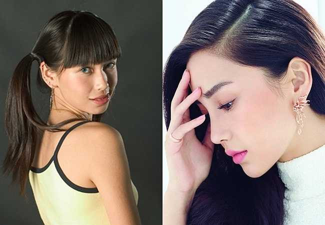 Điểm thay đổi dễ nhận thấy nhất của Angela Baby đó là chiếc cằm nhọn và thanh thoát hơn trước đây.