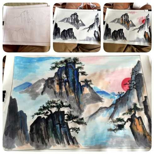 Ngỡ ngàng tài vẽ tranh của chàng hotboy cảnh sát