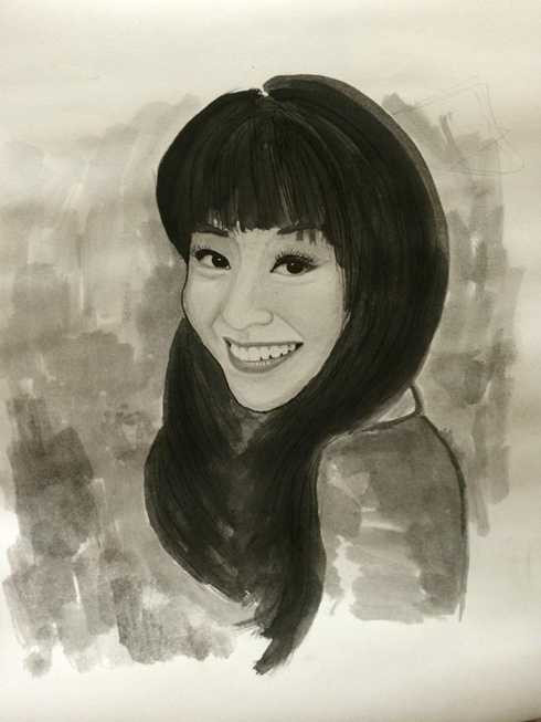 Ngỡ ngàng tài vẽ tranh của chàng hotboy cảnh sát