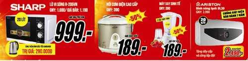 MediaMart: Giảm giá siêu sốc 10.000 sản phẩm