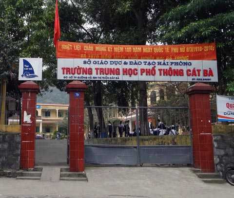 Trường THPT Cát Bà, Huyện ủy Cát Hải, Sở GD&ĐT Hải Phòng