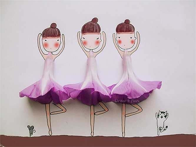 Tác giả Nguyễn Quang Huy (1990), nick name Còi Xương có loạt tranh từ những vật dụng đơn giản được cộng đồng mạng chia sẻ.