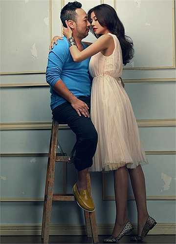 Bắc ghế ngồi là cách mà đạo diễn Quang Dũng phải khiến người mẫu Thanh Hằng phải kiễng chân trong một bộ ảnh.