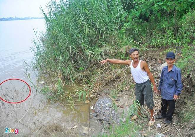 Vị trí phát hiện thi thể Lê Thị Thanh Huyền. Ảnh: Hoàn Nguyễn.