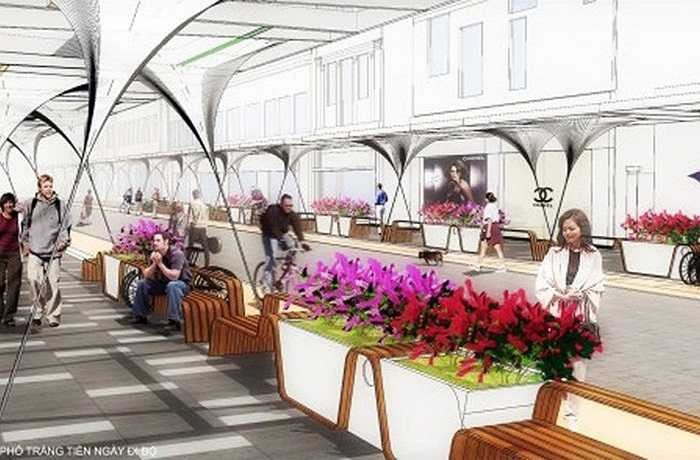 Khi được xây dựng bởi người Pháp hơn 100 năm trước đây, phố Tràng Tiền vốn đã nổi tiếng vì vẻ đẹp và nét duyên dáng của nó. Nơi đây có một khoảng không gian thân thiện dành cho người đi bộ, là một phần của khu vực thương mại sang trọng bao quanh bởi các nhà hát lớn, các trụ sở doanh nghiệp.