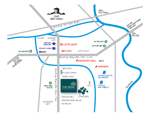 Hồ bơi chân mây rộng 2000 m2 tại The Park Residence