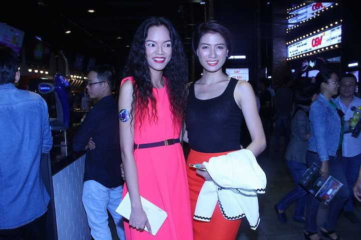 Trang Trần cũng đến dự buổi ra mắt phim.
