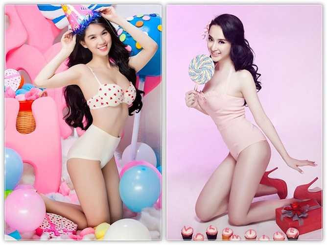 Dù phải là mẫu nội y, không chụp nhiều bộ hình trong trang phục lót nhưng tên tuổi Angela Phương Trinh chưa bao giờ hết thu hút nhờ phong cách gợi cảm và những hình ảnh ‘đốt mắt’ người xem. 