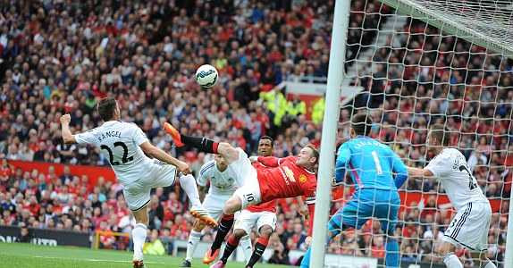 Pha ghi bàn đẳng cấp của Rooney không đủ để Man Utd thoát thua