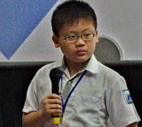 Hoàng Thái Anh- thí sinh nhỏ tuổi nhất cuộc thi 