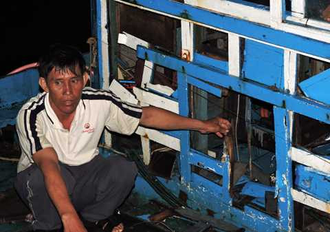 Trung Quốc, rượt đuổi, đập phá, tàu cá, ngư dân, Lý Sơn, nghiệp đoàn, nghề cá, Quảng Ngãi