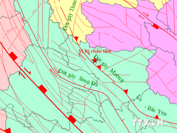 Động đất mạnh 4 độ richter ở Sơn La