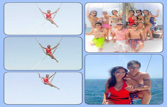 Khi cô nói với mẹ là muốn đưa hình này lên thì bà tỏ vẻ ái ngại, nhưng cô nói với mẹ: 'Nếu mẹ nói mẹ già rồi thì con hỏi lại: Mẹ già rồi còn sợ gì ai nữa? Thứ hai, con rất hãnh diện vì mẹ và quan trọng hơn con muốn nhắn với bạn trai con là: Đó, anh thấy chưa? 73 tuổi em sẽ giống mẹ đó, nên khéo mà giữ nhé'.