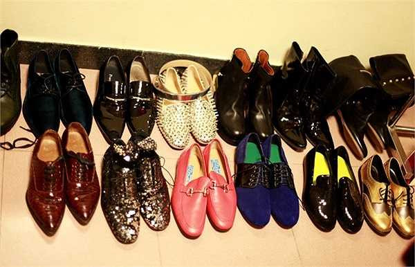 Thu Minh cũng là người có sở thích sưu tập giày dép.