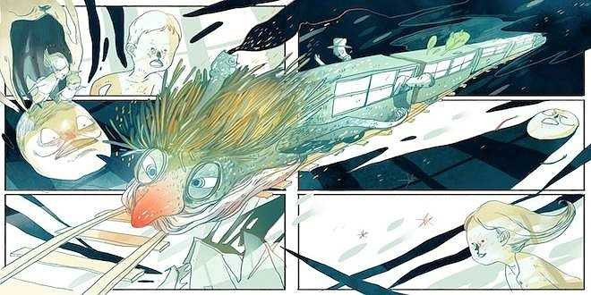 An đã nằm xuống gối đầu lên đùi chị, mí mắt sắp sửa rơi xuống, còn dặn với: Tàu đến chị đánh thức em dậy nhé