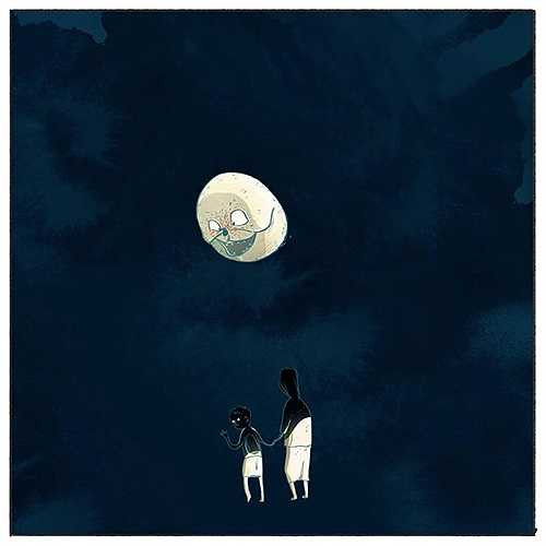 Liên thấy mình sống giữa bao nhiêu sự xa xôi không biết như chiếc đèn con của chị Tí chỉ chiếu sáng một vùng đất nhỏ.