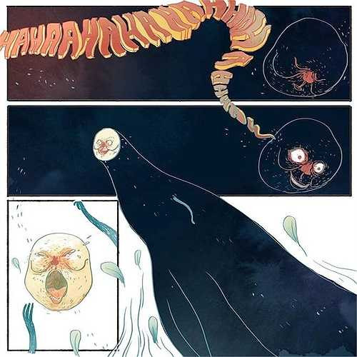 Hai chị em Liên đứng sững nhìn theo cụ đi lần vào bóng tối, tiếng cười khanh khách nhỏ dần về phía làng.