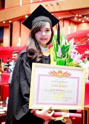 Cô bạn đã đạt số điểm tổng kết toàn khóa là 3,88/4