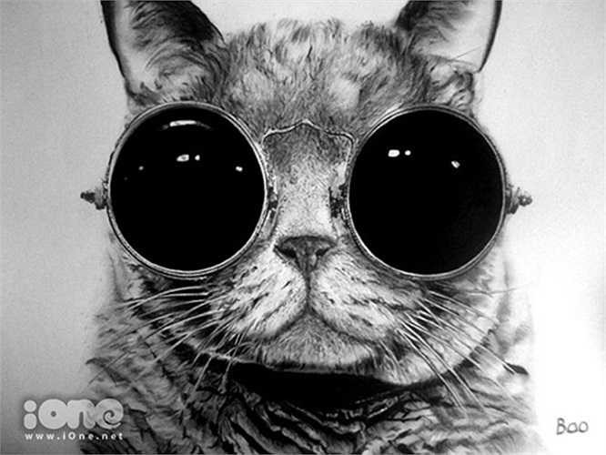 'Thể loại mình theo đuổi là truyền thần. Nhiều người cho rằng truyền thần là thiếu sáng tạo, là thể loại không được đánh giá cao trong hội họa. Đối với mình, cái khó của vẽ truyền thần là dựng hình phải chính xác và phải thể hiện được thần thái của nhân vật'. Hoàng Nghĩa Bảo chia sẻ.