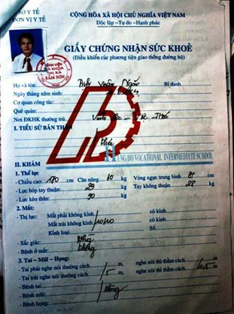 Kỷ luật, giám đốc, bệnh viện, chứng nhận, hỏng mắt, lái xe, khám bệnh, sức khỏe