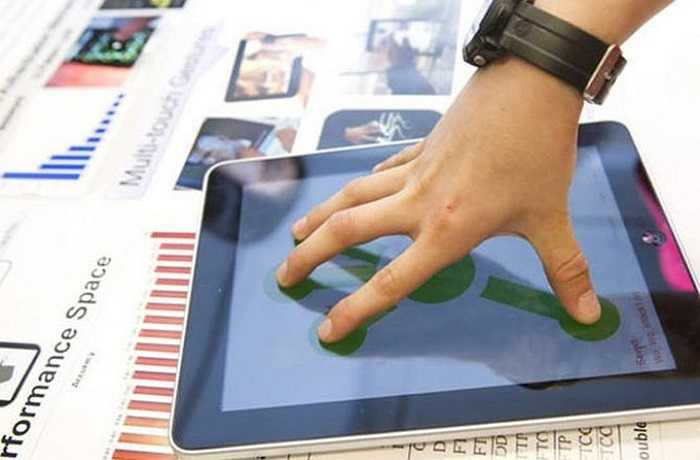 Mật khẩu xác thực bằng dấu vân tay. Người dùng đặt tất cả năm ngón tay trên màn hình thiết bị điện tử như iPad, iPhone... sau đó nối các dấu vân tay lại với nhau trong một chuyển động xoáy, và đó là chìa khóa cho phép thiết bị truy cập đúng chủ nhân.