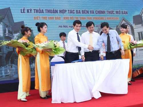 Vinhomes – STDA – Techcombank hợp tác phân phối biệt thự Anh Đào
